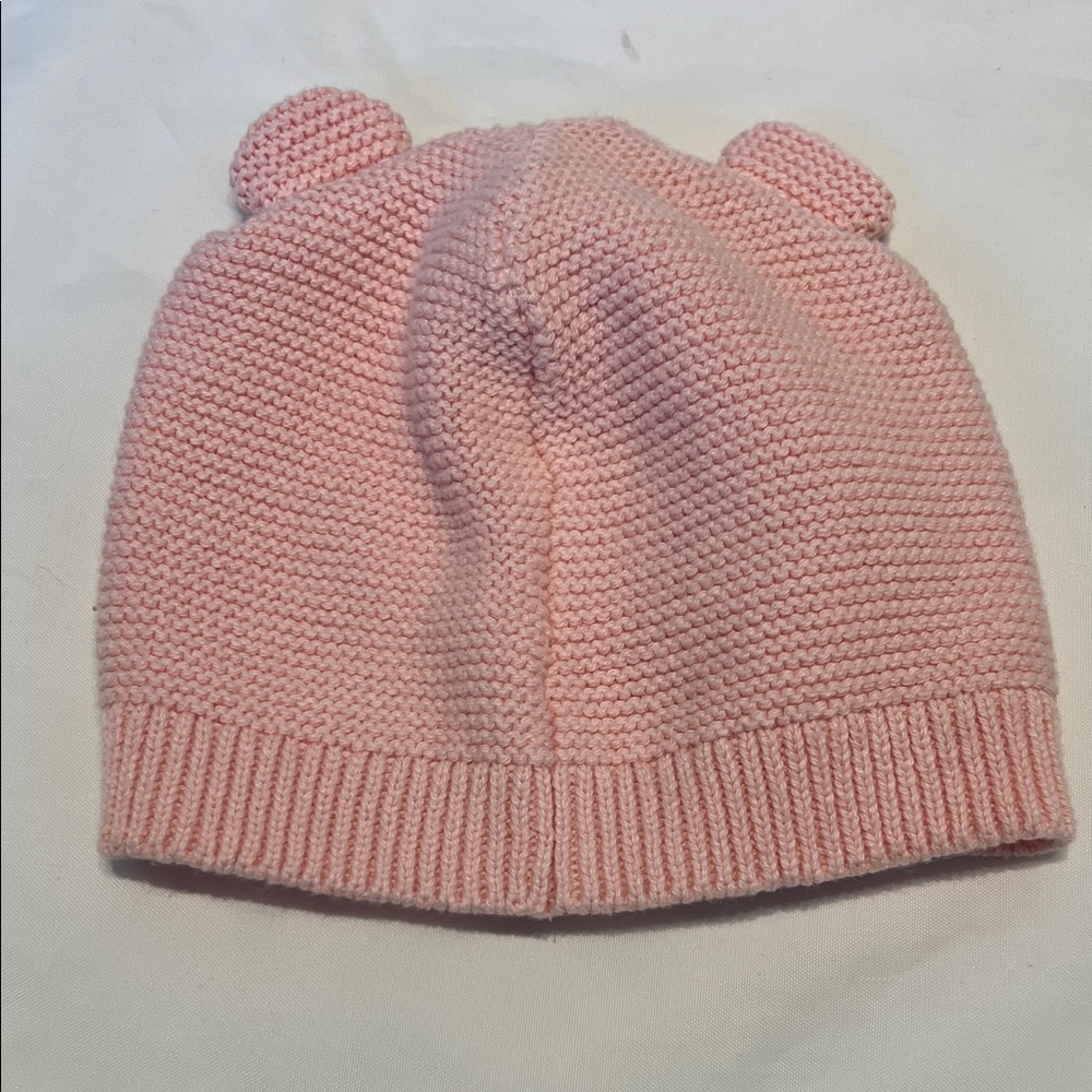 “Bundle 10/$13” Carter's 12m Pink Knit baby girl Hat with Ears - Picture 3 of 3